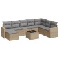 vidaXL 9-tlg. Garten-Sofagarnitur mit Kissen Beige Poly Rattan vidaXL 9-tlg. Garten-Sofagarnitur mit Kissen Beige Poly Rattan