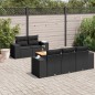 vidaXL 6-tlg. Garten-Sofagarnitur mit Kissen Schwarz Poly Rattan vidaXL 6-tlg. Garten-Sofagarnitur mit Kissen Schwarz Poly Rattan