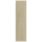 vidaXL Bücherregal 3 Fächer Sonoma-Eiche 60x30x114 cm Holzwerkstoff vidaXL Bücherregal 3 Fächer Sonoma-Eiche 60x30x114 cm Holzwerkstoff