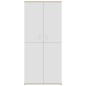 vidaXL Schuhschrank Weiß & Sonoma-Eiche 80x39x178 cm Holzwerkstoff vidaXL Schuhschrank Weiß & Sonoma-Eiche 80x39x178 cm Holzwerkstoff