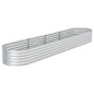 vidaXL Garten-Hochbeet 400 x 80 x 44 cm Verzinkter Stahl Silbern vidaXL Garten-Hochbeet 400 x 80 x 44 cm Verzinkter Stahl Silbern