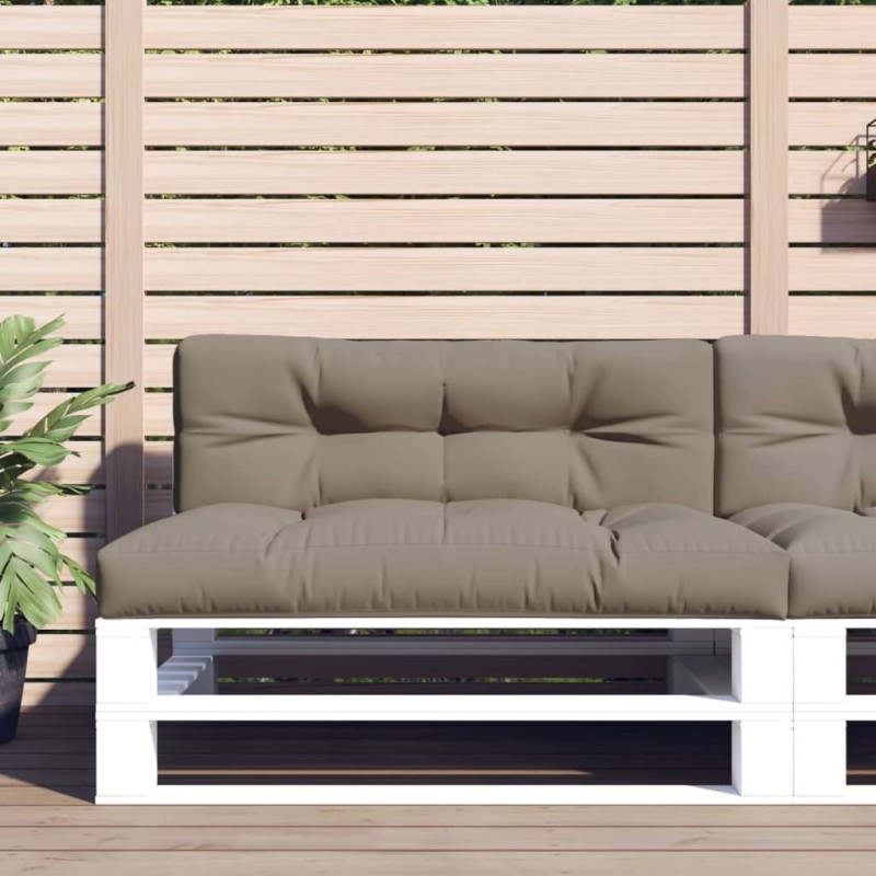 vidaXL Palettenkissen Taupe 120x40x12 cm Stoff vidaXL Palettenkissen Taupe 120x40x12 cm Stoff