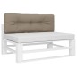 vidaXL Palettenkissen Taupe 120x40x12 cm Stoff vidaXL Palettenkissen Taupe 120x40x12 cm Stoff