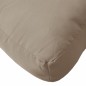 vidaXL Palettenkissen Taupe 120x40x12 cm Stoff vidaXL Palettenkissen Taupe 120x40x12 cm Stoff