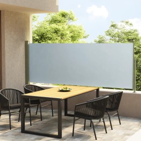 vidaXL Seitenmarkise Ausziehbar 117x300 cm Grau