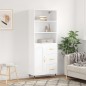 Highboard Weiß 69,5x34x180 cm Holzwerkstoff Highboard Weiß 69,5x34x180 cm Holzwerkstoff