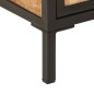 vidaXL Badschrank 40x27x90 cm Massivholz Mango und Eisen vidaXL Badschrank 40x27x90 cm Massivholz Mango und Eisen