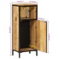 vidaXL Badschrank 40x27x90 cm Massivholz Mango und Eisen vidaXL Badschrank 40x27x90 cm Massivholz Mango und Eisen