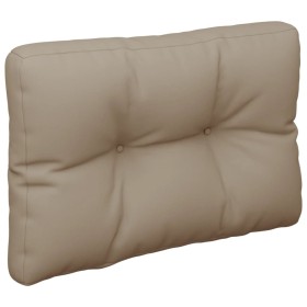 vidaXL Palettenkissen Taupe 50x40x10 cm Stoff