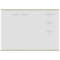 vidaXL Sideboard Weiß Sonoma-Eiche 105x30x75 cm Holzwerkstoff vidaXL Sideboard Weiß Sonoma-Eiche 105x30x75 cm Holzwerkstoff