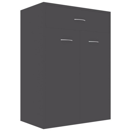 vidaXL Schuhschrank Grau 60x35x84 cm Holzwerkstoff