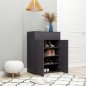 vidaXL Schuhschrank Grau 60x35x84 cm Holzwerkstoff vidaXL Schuhschrank Grau 60x35x84 cm Holzwerkstoff