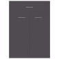 vidaXL Schuhschrank Grau 60x35x84 cm Holzwerkstoff vidaXL Schuhschrank Grau 60x35x84 cm Holzwerkstoff