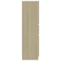 vidaXL Sideboard mit Schubladen Sonoma-Eiche 60x35x121cm Holzwerkstoff vidaXL Sideboard mit Schubladen Sonoma-Eiche 60x35x121cm Holzwerkstoff