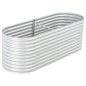 vidaXL Garten-Hochbeet 240 x 80 x 81 cm Verzinkter Stahl Silbern vidaXL Garten-Hochbeet 240 x 80 x 81 cm Verzinkter Stahl Silbern