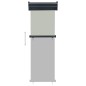 vidaXL Balkon-Seitenmarkise 65x250 cm Grau vidaXL Balkon-Seitenmarkise 65x250 cm Grau