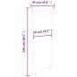 vidaXL Balkon-Seitenmarkise 65x250 cm Grau vidaXL Balkon-Seitenmarkise 65x250 cm Grau