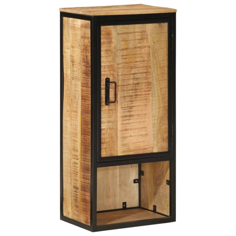 vidaXL Badschrank 40x27x90 cm Massivholz Mango und Eisen vidaXL Badschrank 40x27x90 cm Massivholz Mango und Eisen