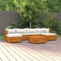 vidaXL 7-tlg. Garten-Lounge-Set mit Kissen Massivholz Akazie vidaXL 7-tlg. Garten-Lounge-Set mit Kissen Massivholz Akazie