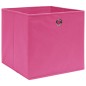 vidaXL Aufbewahrungsboxen 4 Stk. Rosa 32x32x32 cm Stoff vidaXL Aufbewahrungsboxen 4 Stk. Rosa 32x32x32 cm Stoff