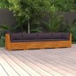 vidaXL 4-Sitzer-Gartensofa mit Kissen Massivholz Akazie vidaXL 4-Sitzer-Gartensofa mit Kissen Massivholz Akazie