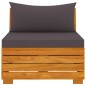 vidaXL 4-Sitzer-Gartensofa mit Kissen Massivholz Akazie vidaXL 4-Sitzer-Gartensofa mit Kissen Massivholz Akazie