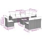 vidaXL 9-tlg. Garten-Sofagarnitur mit Kissen Schwarz Poly Rattan vidaXL 9-tlg. Garten-Sofagarnitur mit Kissen Schwarz Poly Rattan
