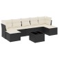 vidaXL 8-tlg. Garten-Sofagarnitur mit Kissen Schwarz Poly Rattan vidaXL 8-tlg. Garten-Sofagarnitur mit Kissen Schwarz Poly Rattan