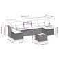 vidaXL 8-tlg. Garten-Sofagarnitur mit Kissen Schwarz Poly Rattan vidaXL 8-tlg. Garten-Sofagarnitur mit Kissen Schwarz Poly Rattan