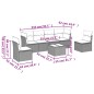 vidaXL 7-tlg. Garten-Sofagarnitur mit Kissen Schwarz Poly Rattan vidaXL 7-tlg. Garten-Sofagarnitur mit Kissen Schwarz Poly Rattan