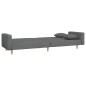 vidaXL Schlafsofa 2-Sitzer mit 2 Kissen Hellgrau Stoff vidaXL Schlafsofa 2-Sitzer mit 2 Kissen Hellgrau Stoff