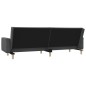 vidaXL Schlafsofa 2-Sitzer mit 2 Kissen Hellgrau Stoff vidaXL Schlafsofa 2-Sitzer mit 2 Kissen Hellgrau Stoff