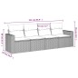 vidaXL 4-tlg. Garten-Sofagarnitur mit Kissen Schwarz Poly Rattan vidaXL 4-tlg. Garten-Sofagarnitur mit Kissen Schwarz Poly Rattan