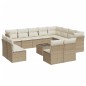 vidaXL 13-tlg. Garten-Sofagarnitur mit Kissen Beige Poly Rattan vidaXL 13-tlg. Garten-Sofagarnitur mit Kissen Beige Poly Rattan