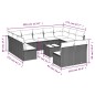 vidaXL 12-tlg. Garten-Sofagarnitur mit Kissen Schwarz Poly Rattan vidaXL 12-tlg. Garten-Sofagarnitur mit Kissen Schwarz Poly Rattan