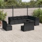 vidaXL 12-tlg. Garten-Sofagarnitur mit Kissen Schwarz Poly Rattan vidaXL 12-tlg. Garten-Sofagarnitur mit Kissen Schwarz Poly Rattan
