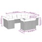 vidaXL 11-tlg. Garten-Sofagarnitur mit Kissen Beige Poly Rattan vidaXL 11-tlg. Garten-Sofagarnitur mit Kissen Beige Poly Rattan