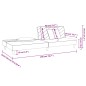 vidaXL Schlafsofa 2-Sitzer mit 2 Kissen Blau Samt vidaXL Schlafsofa 2-Sitzer mit 2 Kissen Blau Samt