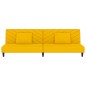 vidaXL Schlafsofa 2-Sitzer mit 2 Kissen Gelb Samt vidaXL Schlafsofa 2-Sitzer mit 2 Kissen Gelb Samt