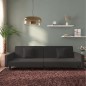 vidaXL Schlafsofa 2-Sitzer mit 2 Kissen Schwarz Samt vidaXL Schlafsofa 2-Sitzer mit 2 Kissen Schwarz Samt