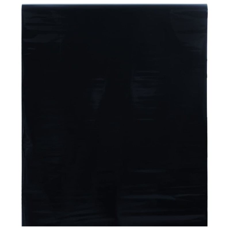 vidaXL Fensterfolie Statisch Matt Schwarz 90x2000 cm PVC vidaXL Fensterfolie Statisch Matt Schwarz 90x2000 cm PVC