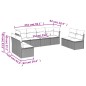 vidaXL 8-tlg. Garten-Sofagarnitur mit Kissen Schwarz Poly Rattan vidaXL 8-tlg. Garten-Sofagarnitur mit Kissen Schwarz Poly Rattan