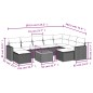vidaXL 10-tlg. Garten-Sofagarnitur mit Kissen Beige Poly Rattan vidaXL 10-tlg. Garten-Sofagarnitur mit Kissen Beige Poly Rattan