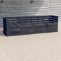 vidaXL Garten-Palettensofa 4-Sitzer Dunkelgrau Massivholz Kiefer vidaXL Garten-Palettensofa 4-Sitzer Dunkelgrau Massivholz Kiefer