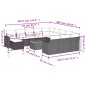 vidaXL 13-tlg. Garten-Sofagarnitur mit Kissen Schwarz Poly Rattan vidaXL 13-tlg. Garten-Sofagarnitur mit Kissen Schwarz Poly Rattan