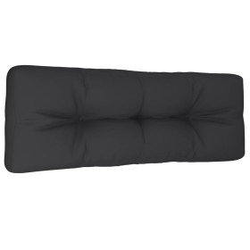 vidaXL Palettenkissen Schwarz 120x40x12 cm Stoff