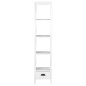 vidaXL Bücherregal mit 1 Schublade Weiß 40x30x170 cm MDF vidaXL Bücherregal mit 1 Schublade Weiß 40x30x170 cm MDF