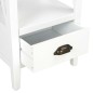 vidaXL Bücherregal mit 1 Schublade Weiß 40x30x170 cm MDF vidaXL Bücherregal mit 1 Schublade Weiß 40x30x170 cm MDF