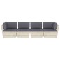 Garten-Palettensofa 4-Sitzer mit Kissen Fichtenholz Garten-Palettensofa 4-Sitzer mit Kissen Fichtenholz