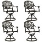 vidaXL 5-tlg. Bistro-Set Aluminiumguss Bronzen vidaXL 5-tlg. Bistro-Set Aluminiumguss Bronzen